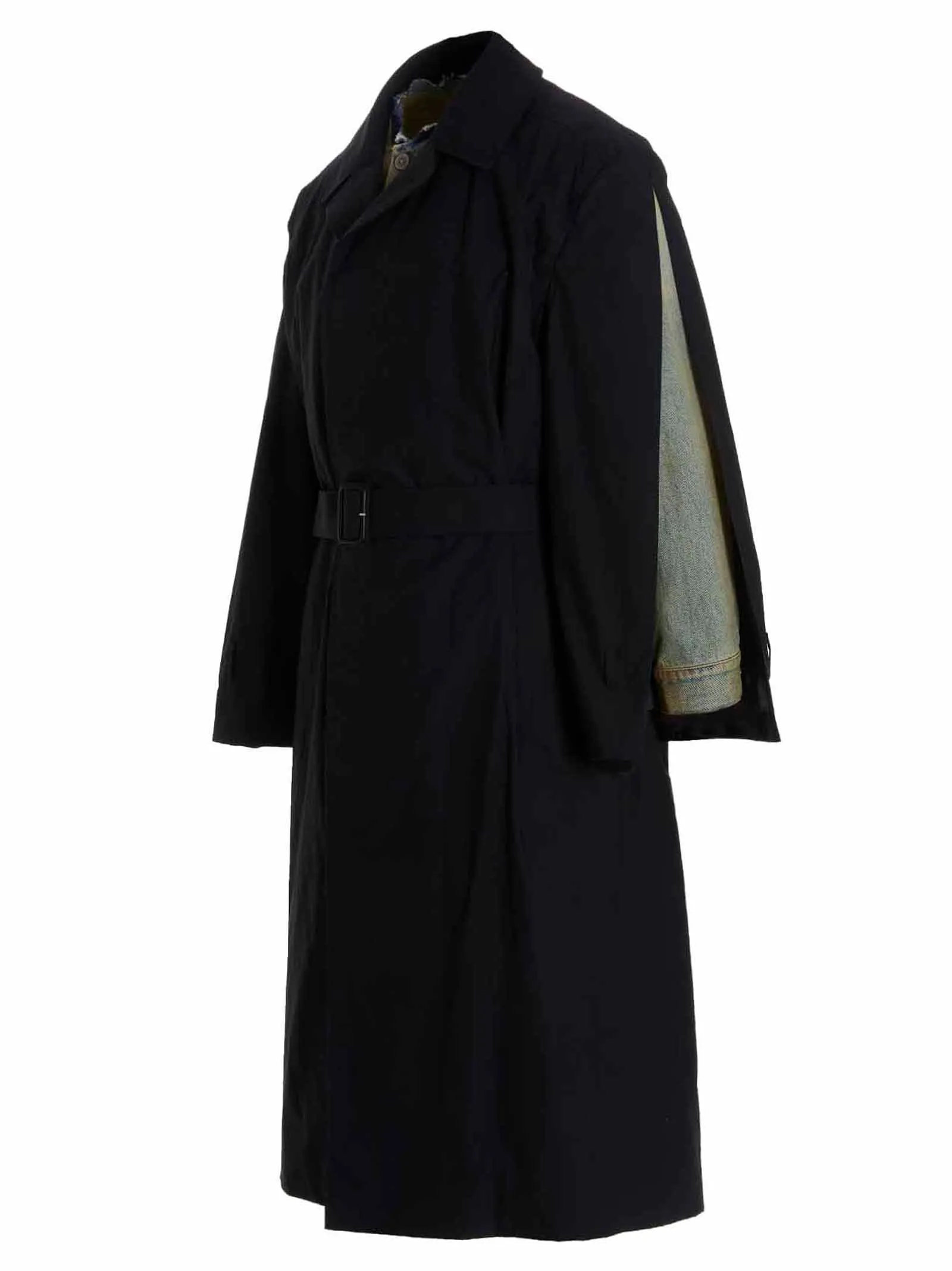 Maison Margiela Panelled Long Sleeved Trench Coat
