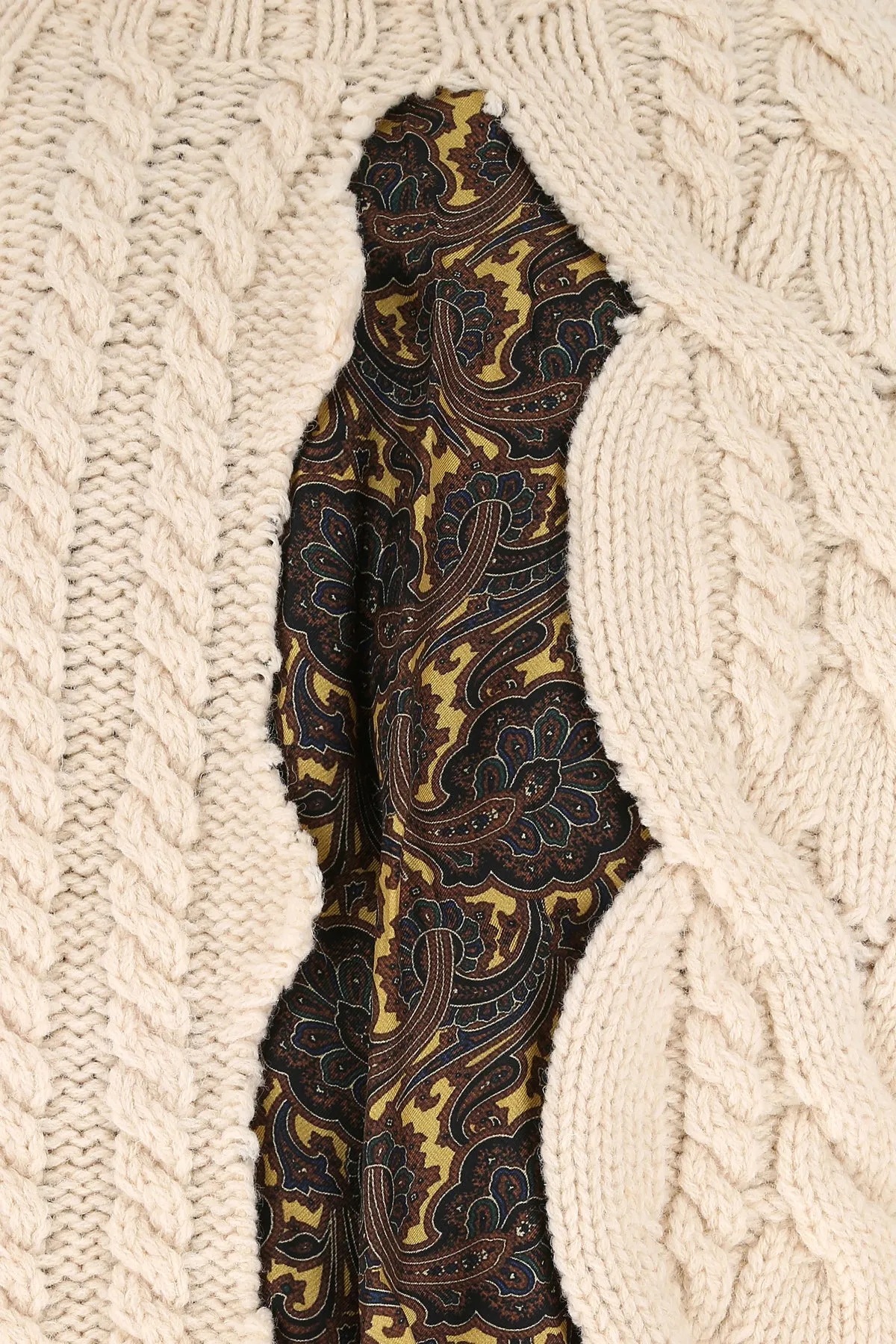 Maison Margiela Scarf Detail Knit Sweater