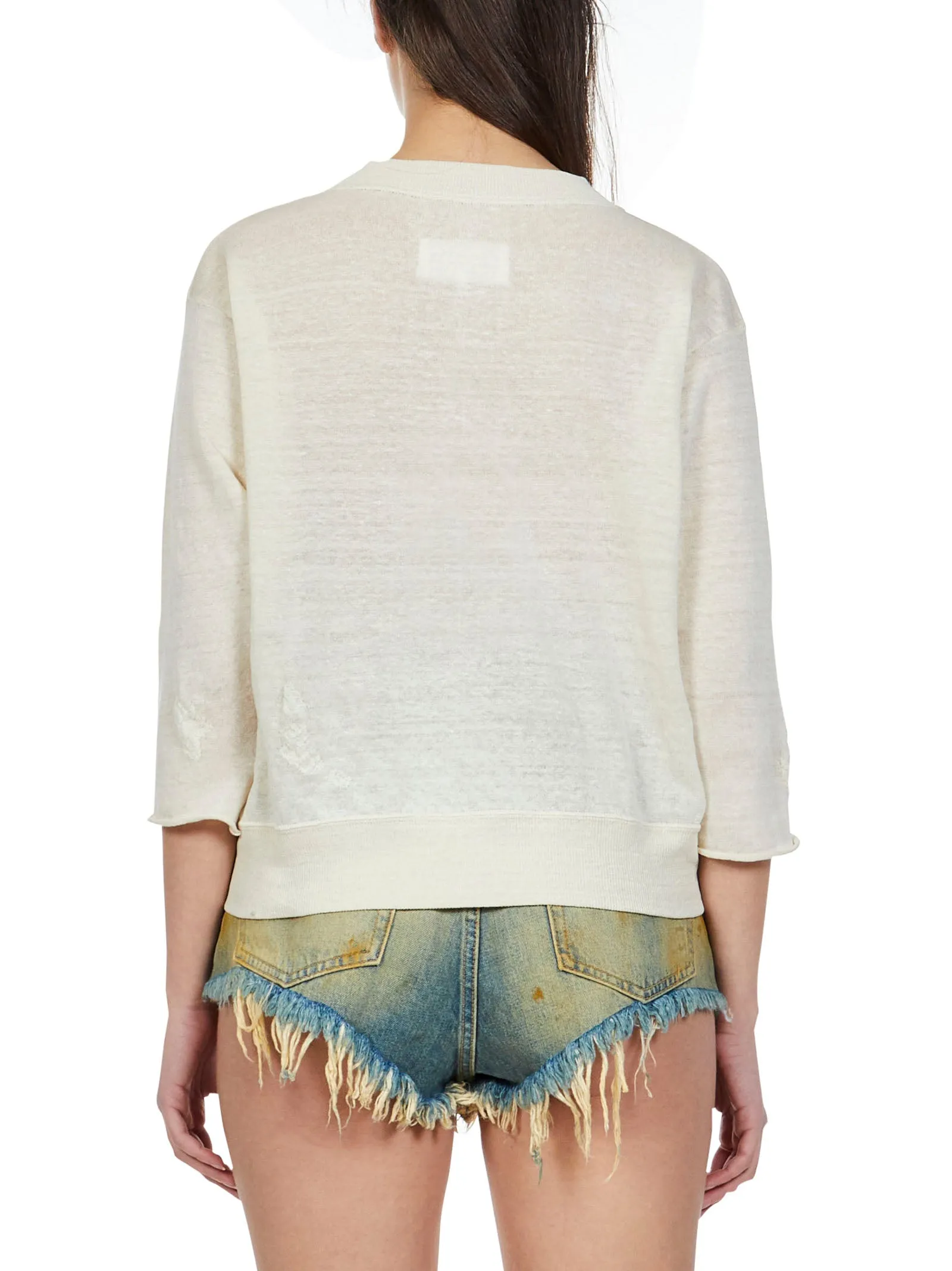 Maison Margiela Slub-Effect Crewneck Sweater