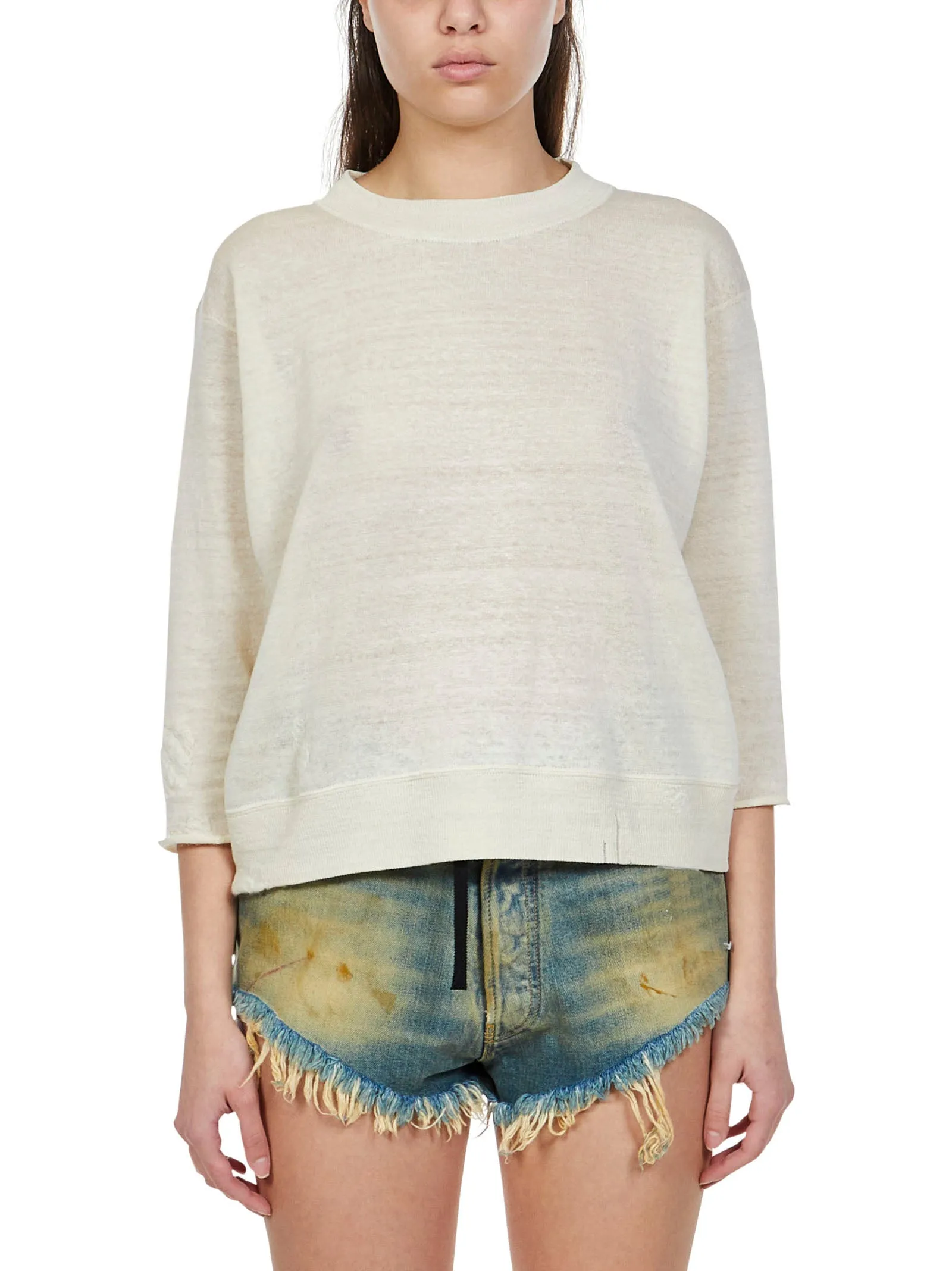 Maison Margiela Slub-Effect Crewneck Sweater