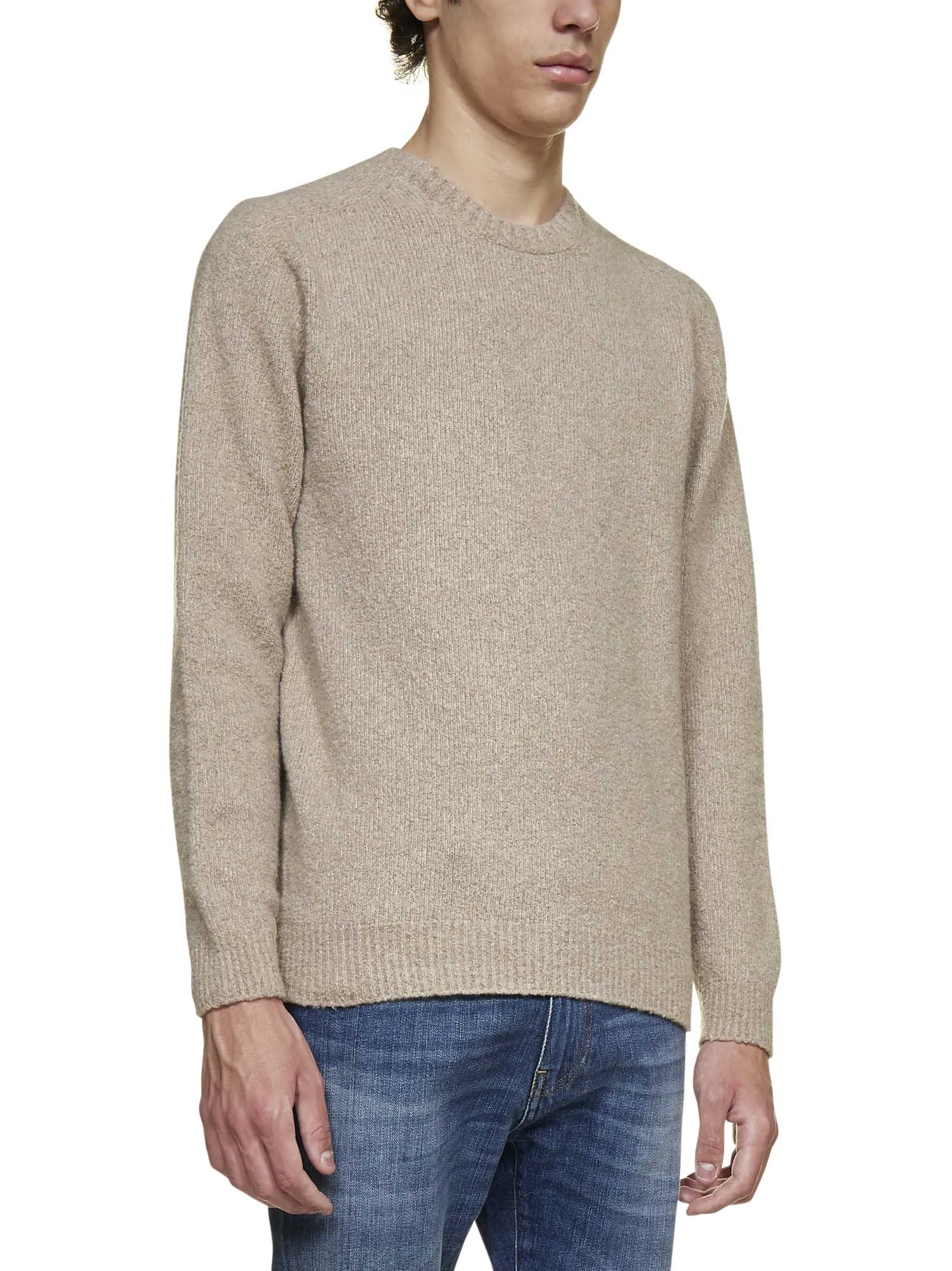 Malo Crewneck Knitted Long-Sleeved Jumper