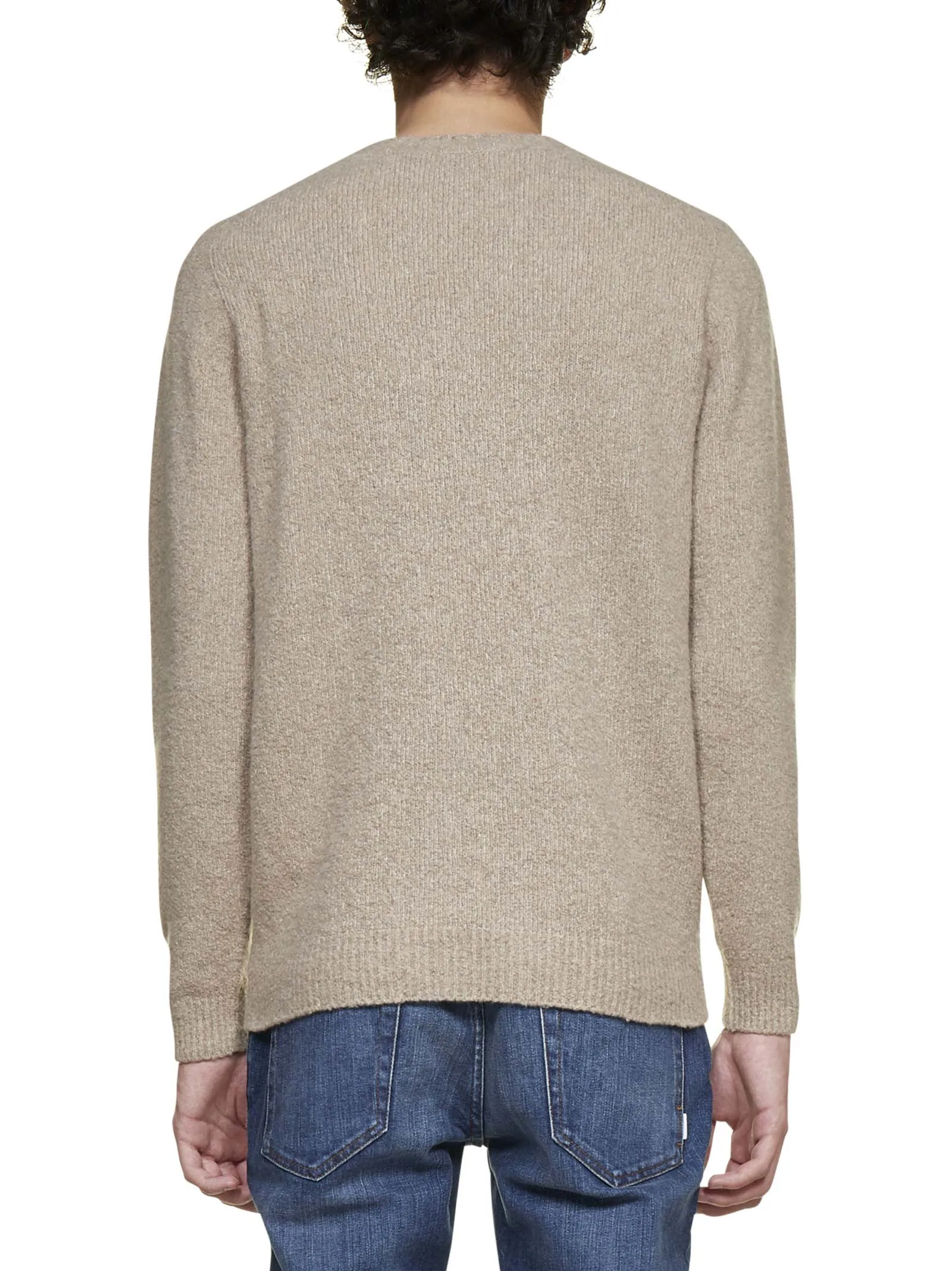 Malo Crewneck Knitted Long-Sleeved Jumper
