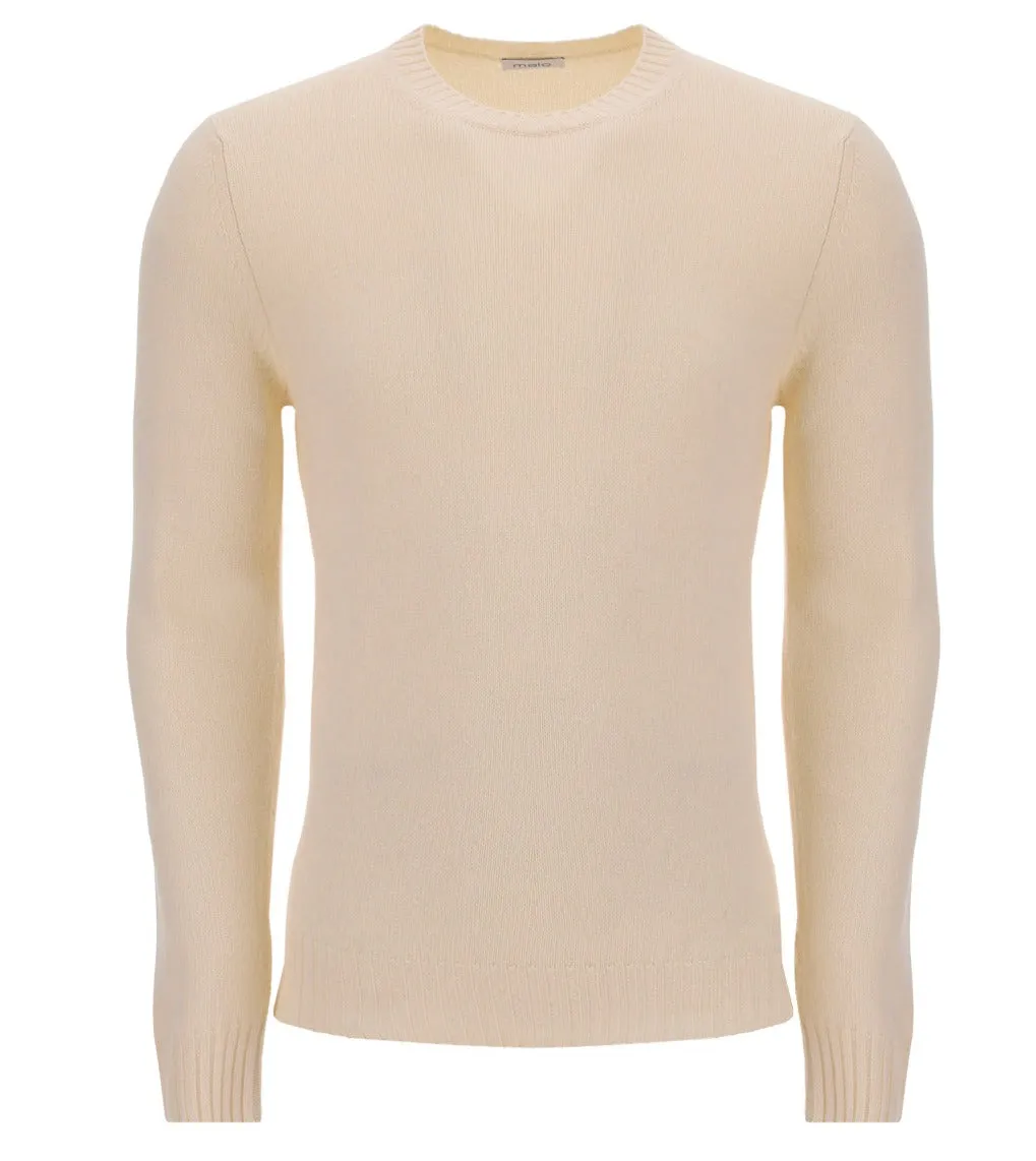 Malo Crewneck Ribbed Hem Knitted Jumper