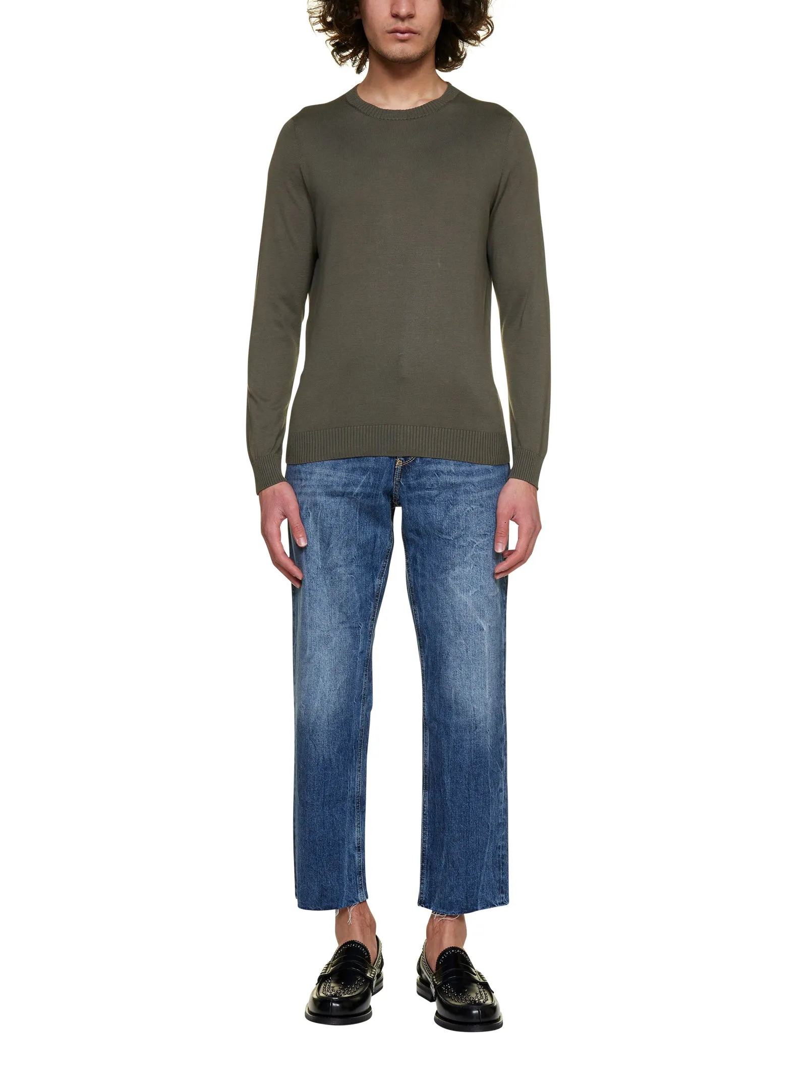 Malo Crewneck Straight Hem Knitted Jumper