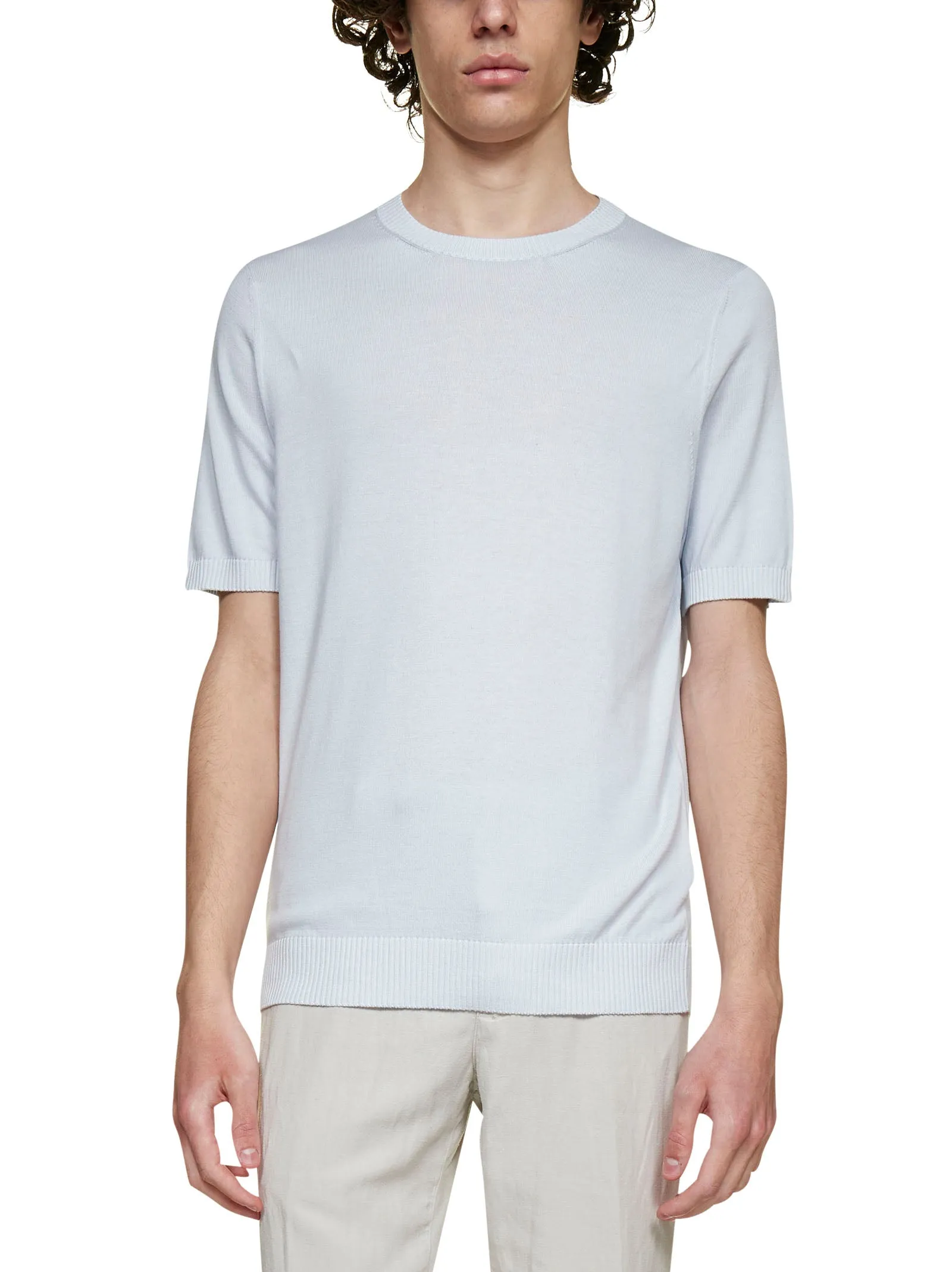 Malo Crewneck Straight Hem Knitted Jumper