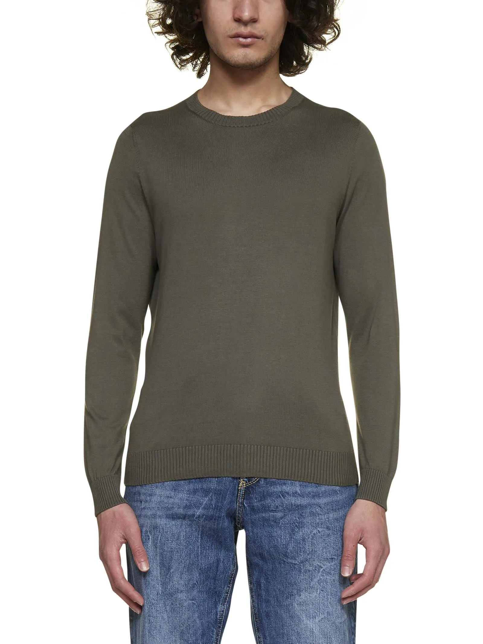Malo Crewneck Straight Hem Knitted Jumper