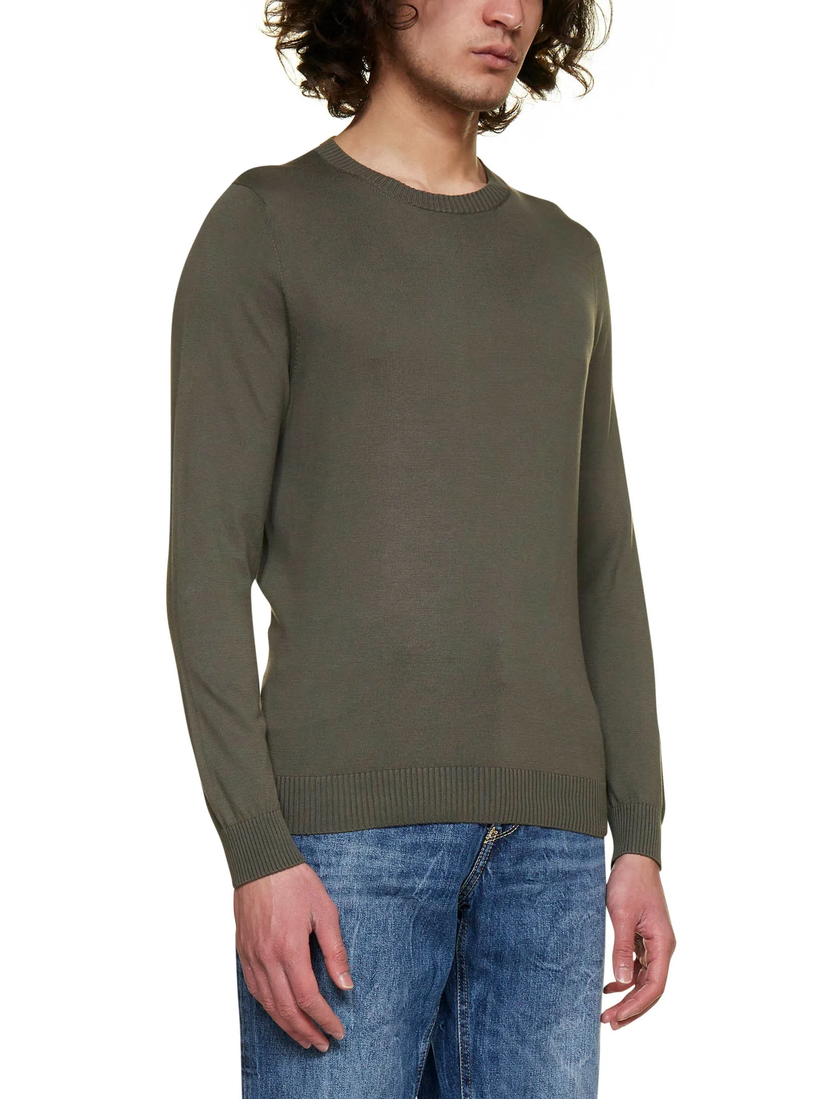 Malo Crewneck Straight Hem Knitted Jumper