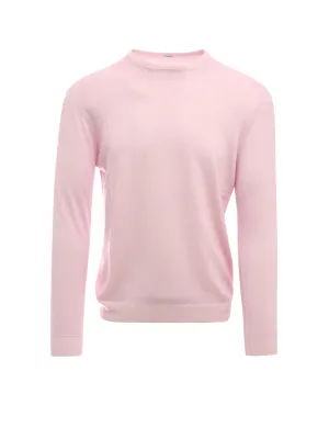 Malo Long Sleeved Crewneck Knitted Sweater