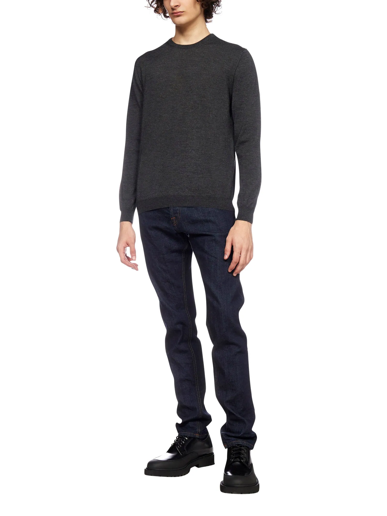 Malo Long Sleeved Crewneck Sweater