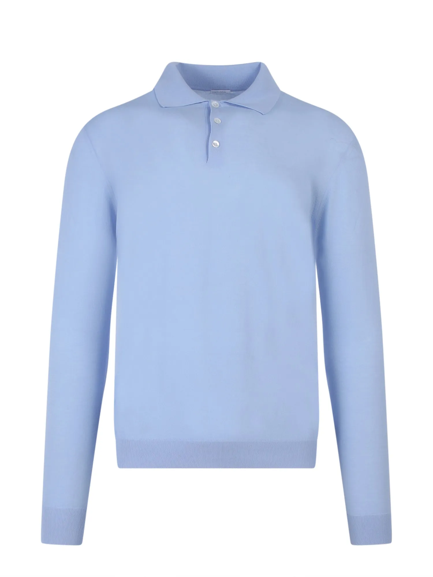 Malo Long Sleeved Knitted Polo Shirt