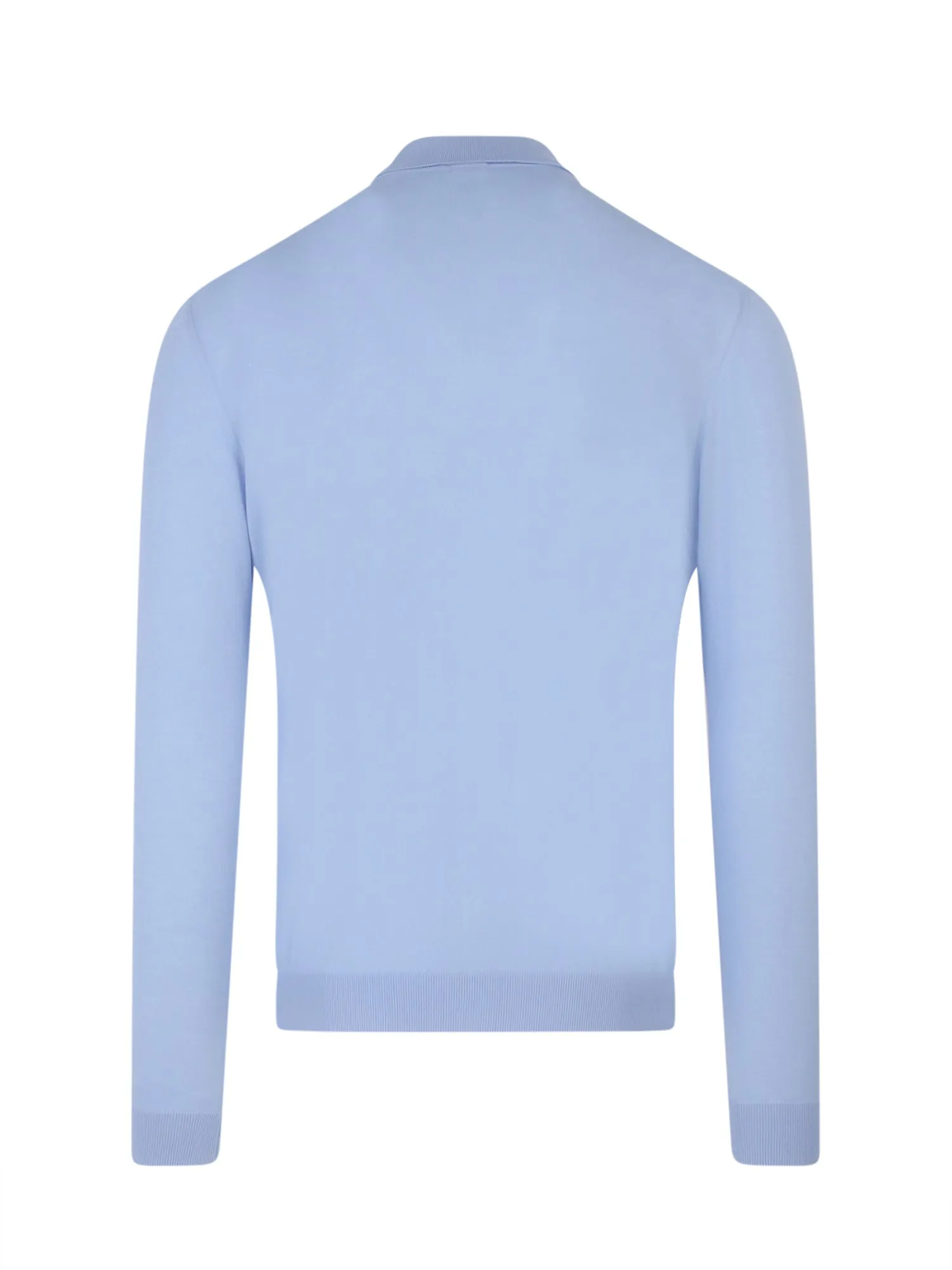 Malo Long Sleeved Knitted Polo Shirt