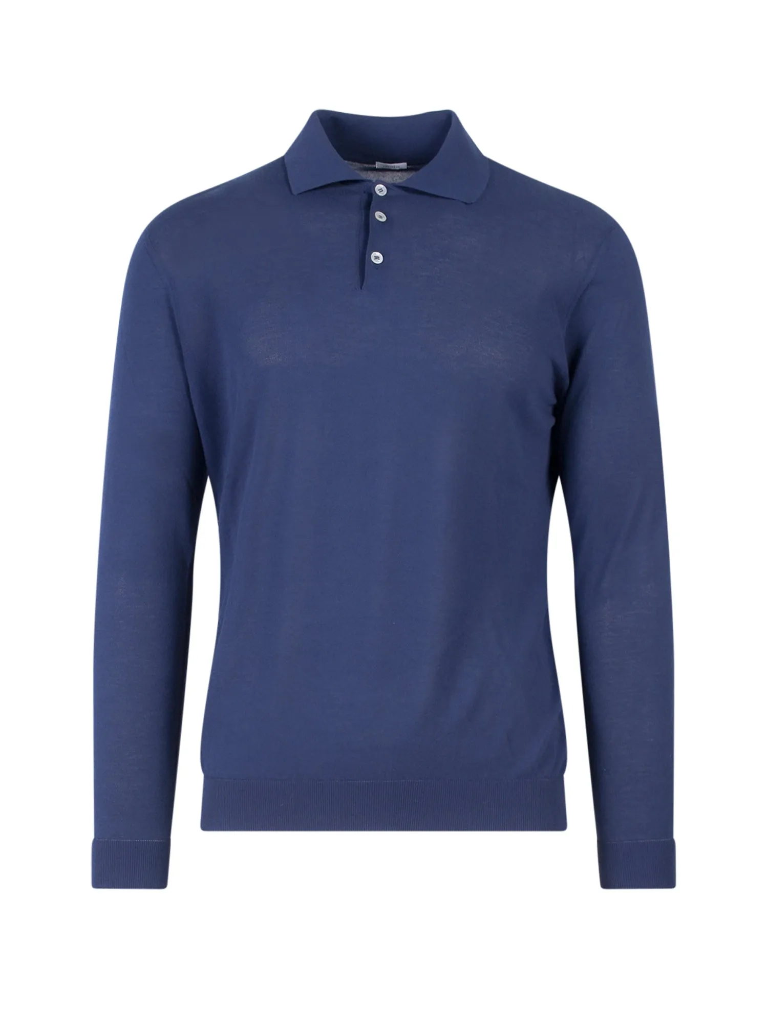 Malo Long Sleeved Knitted Polo Shirt