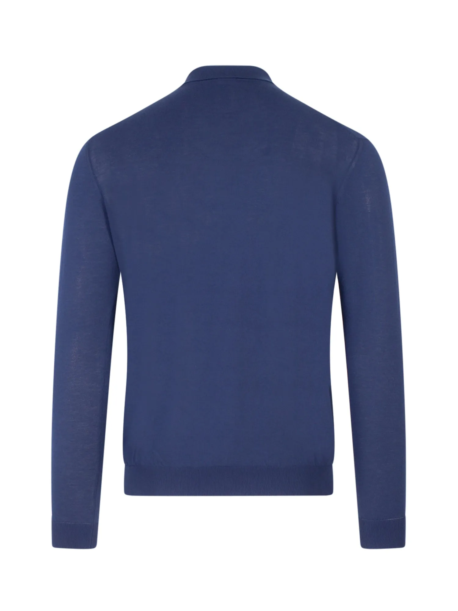 Malo Long Sleeved Knitted Polo Shirt
