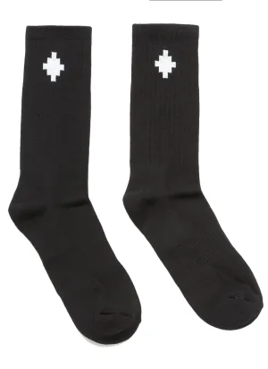 Marcelo Burlon County Of Milan Cross Logo Intarsia Socks