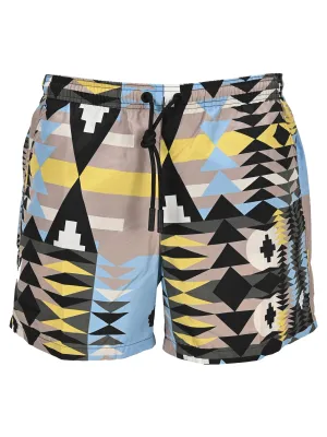 Marcelo Burlon County Of Milan Geometric Printed Swimming Shorts