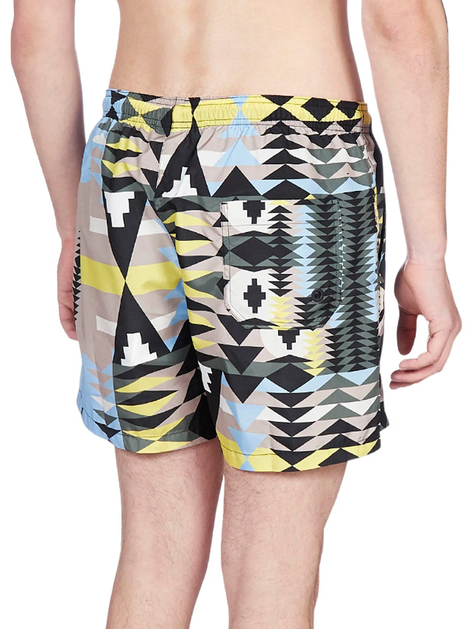 Marcelo Burlon County Of Milan Geometric Printed Swimming Shorts
