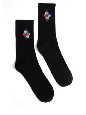 Marcelo Burlon County Of Milan Logo Intarsia Socks