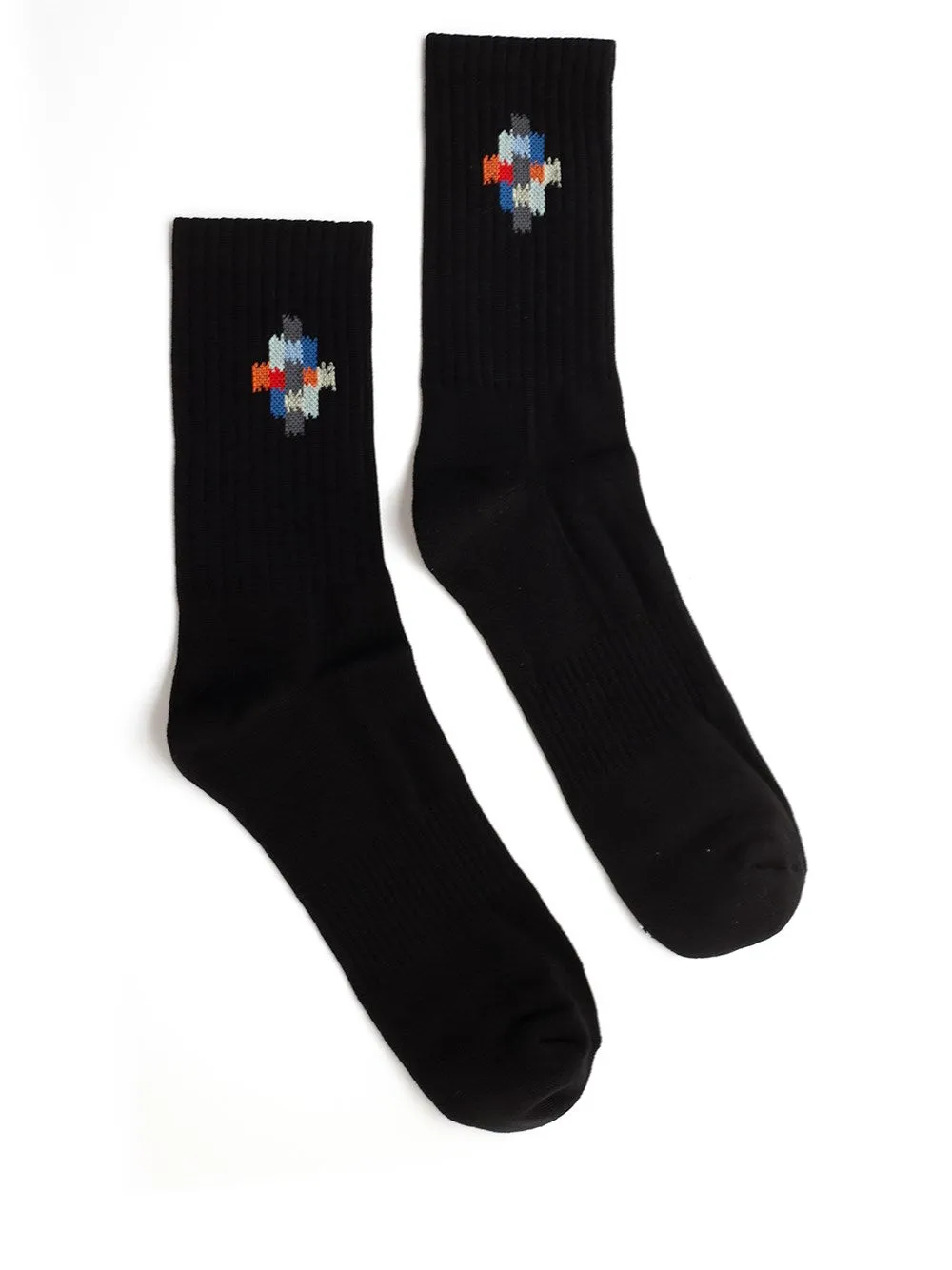 Marcelo Burlon County Of Milan Logo Intarsia Socks
