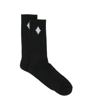 Marcelo Burlon County Of Milan Logo Ribbed Socks