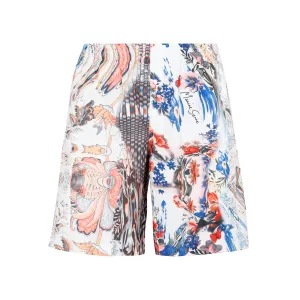 Marine Serre Logo Detailed Swim Shorts