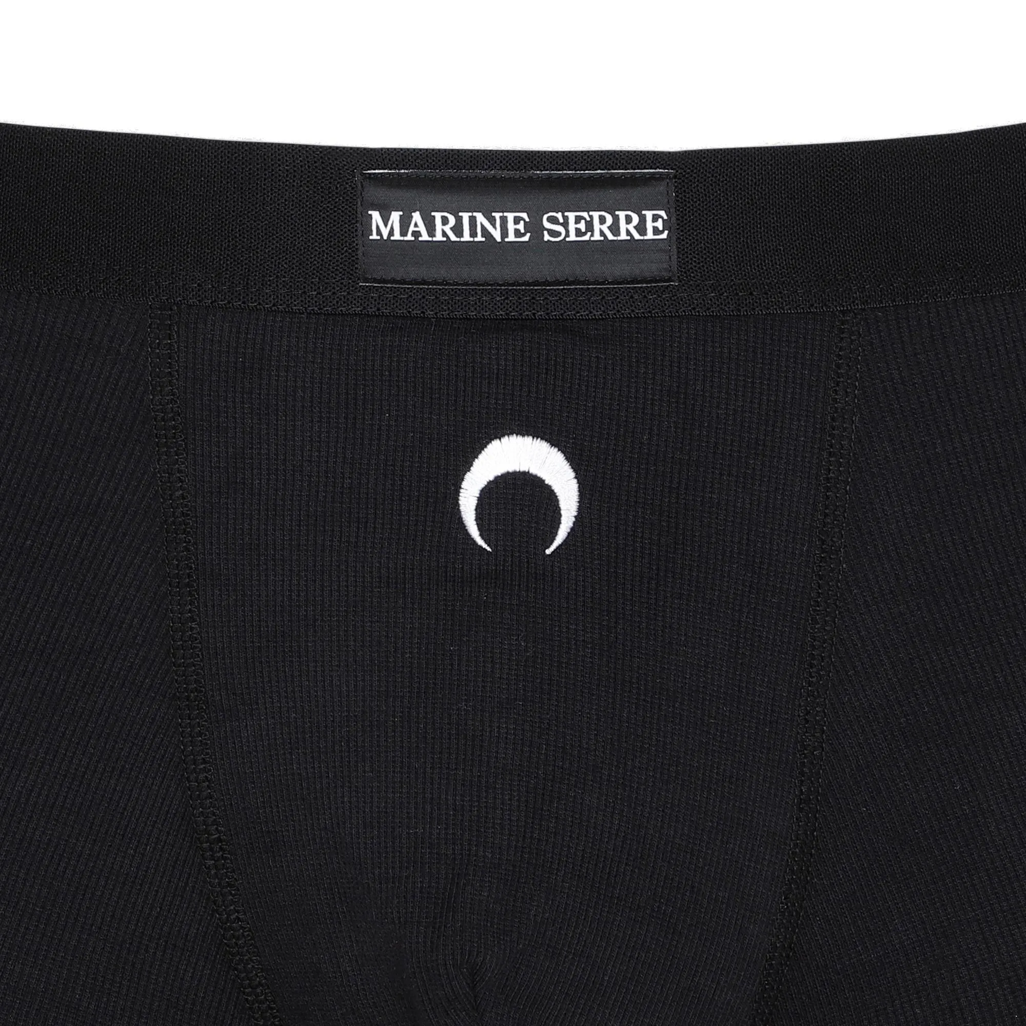 Marine Serre Logo Embroidered Elasticated Waist Boxer