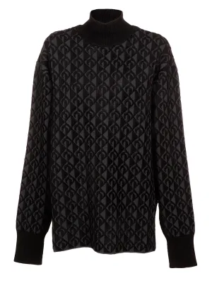 Marine Serre Moon Lozenge Knit Sweater