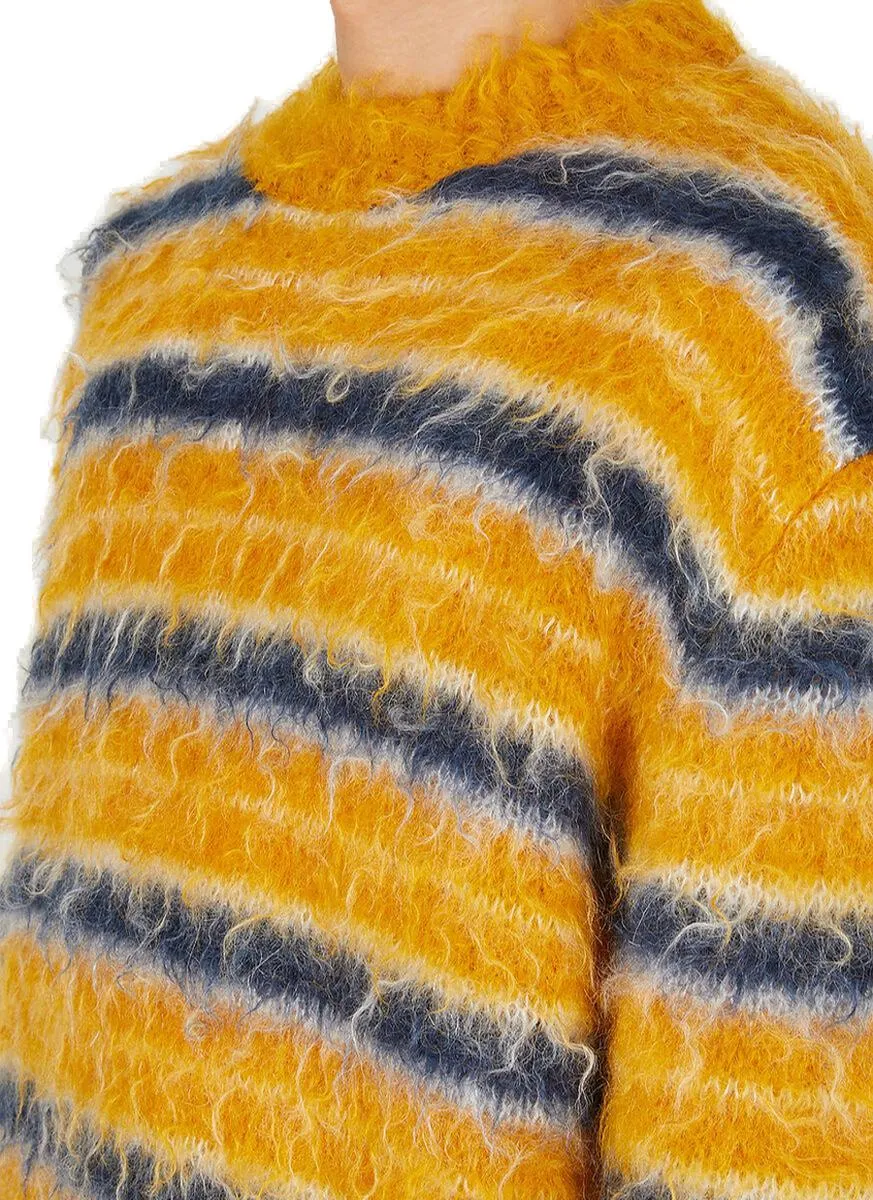 Marni Fluffy Striped Sweater