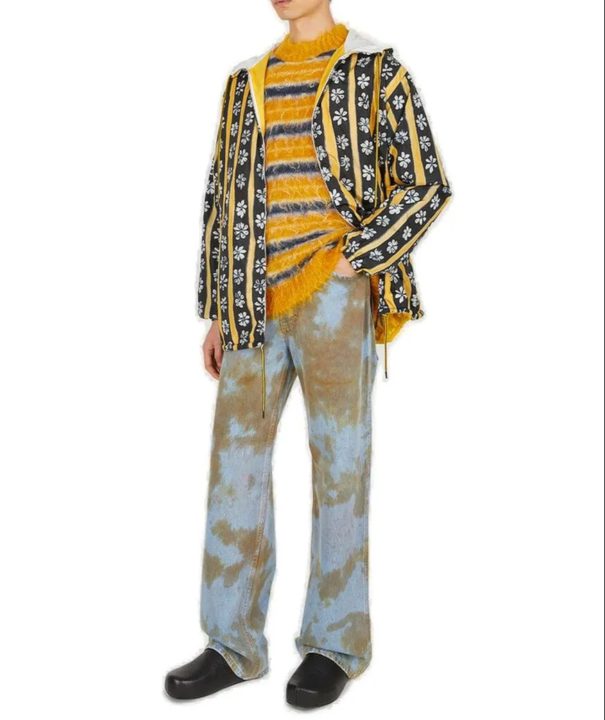 Marni Fluffy Striped Sweater