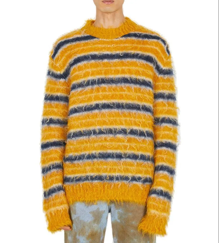 Marni Fluffy Striped Sweater