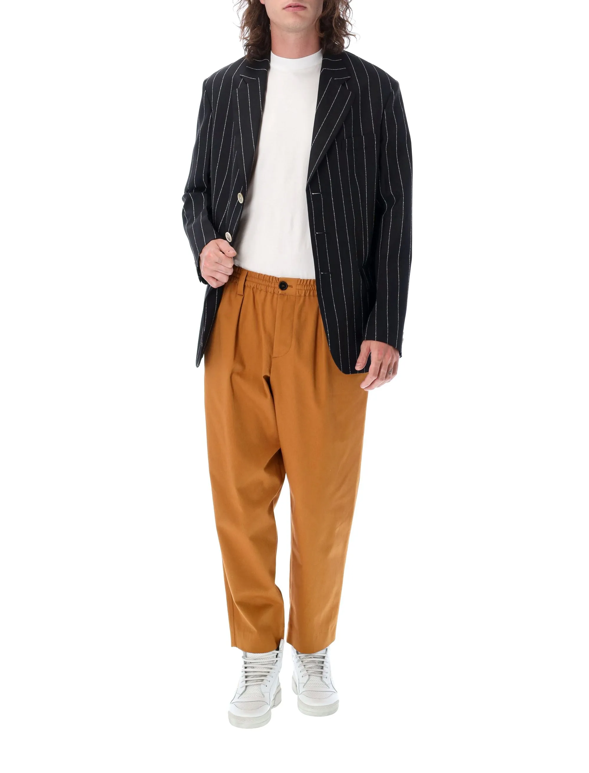 Marni Gabardine Elastic Waist Pants