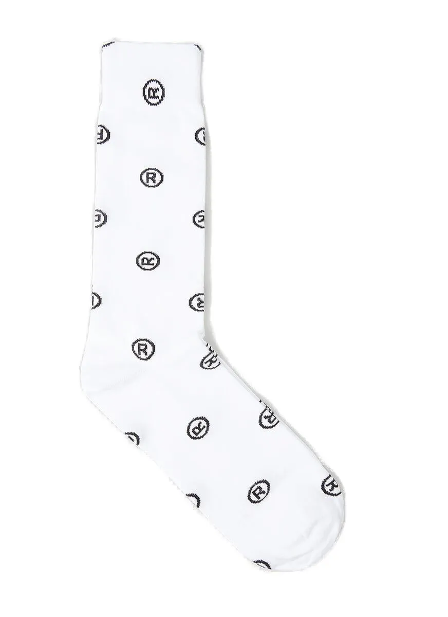 Martine Rose Logo Intarsia Socks
