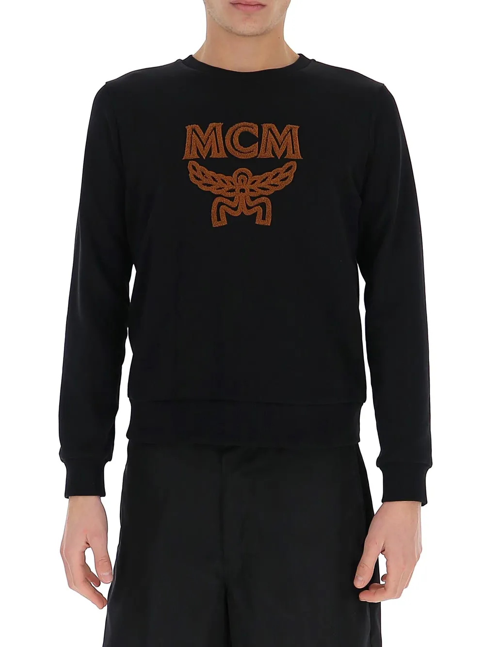 MCM Logo Embroidered Crewneck Sweater