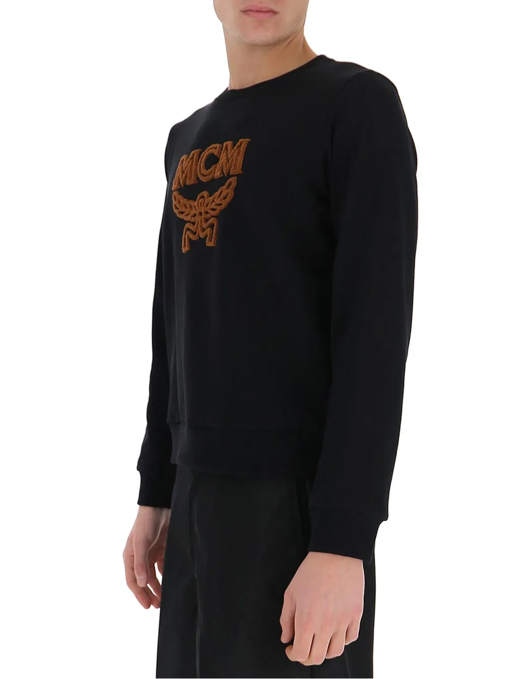 MCM Logo Embroidered Crewneck Sweater