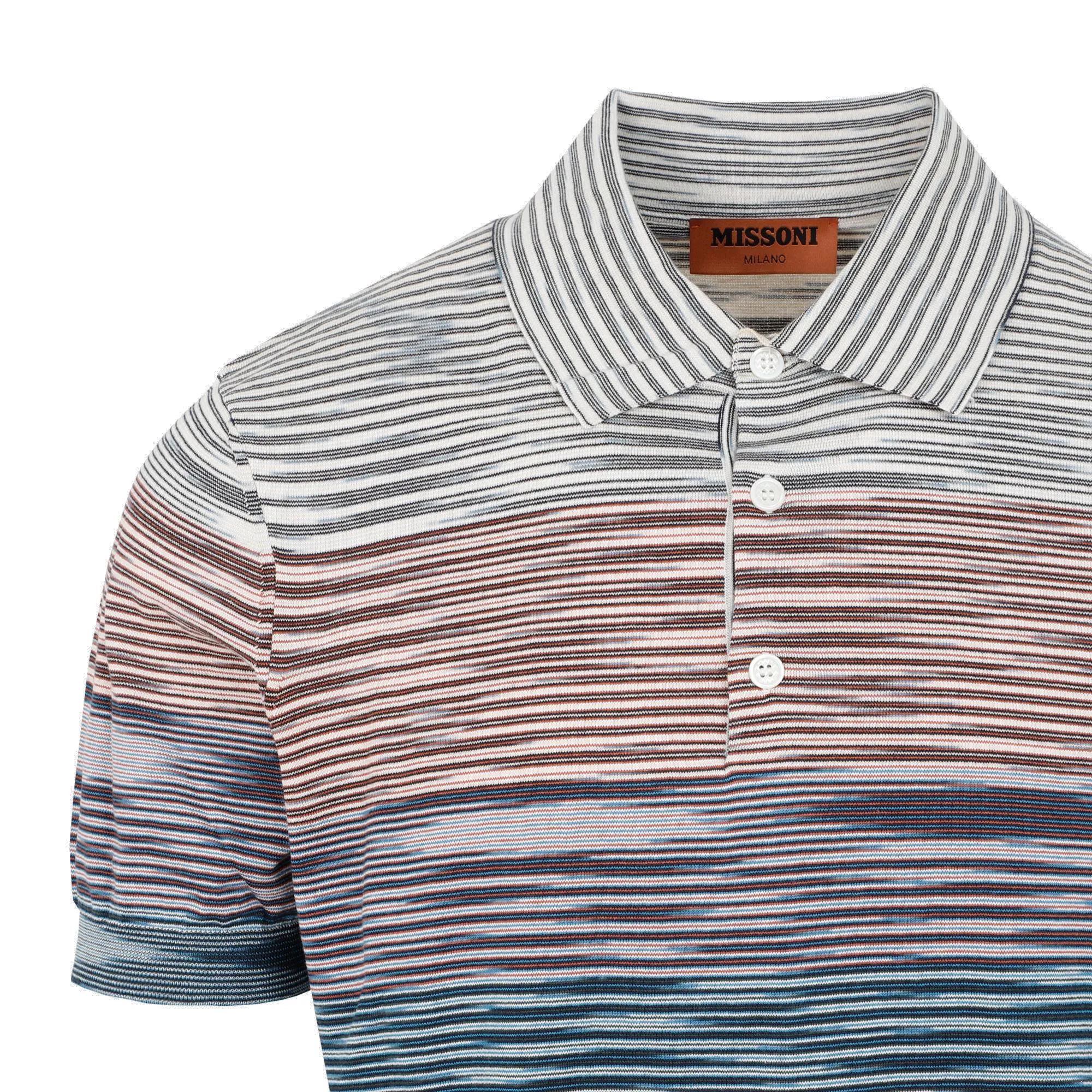 Missoni Striped Straight Hem Polo Shirt