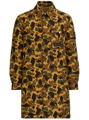 Moncler X Palm Angels Camouflage Printed Coat