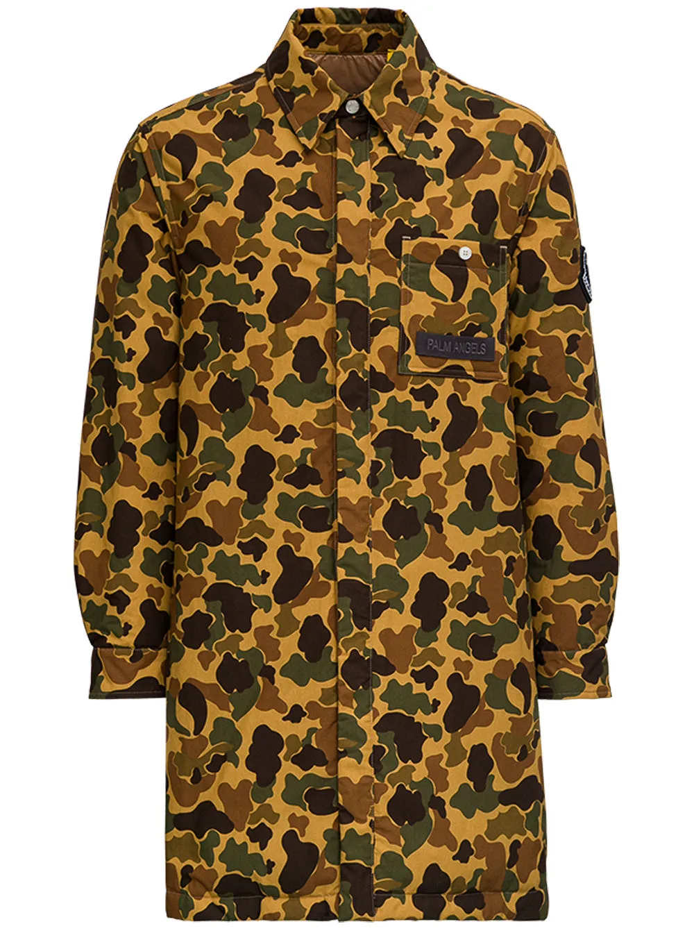 Moncler X Palm Angels Camouflage Printed Coat
