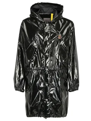 Moncler X Palm Angels Logo Trench Coat