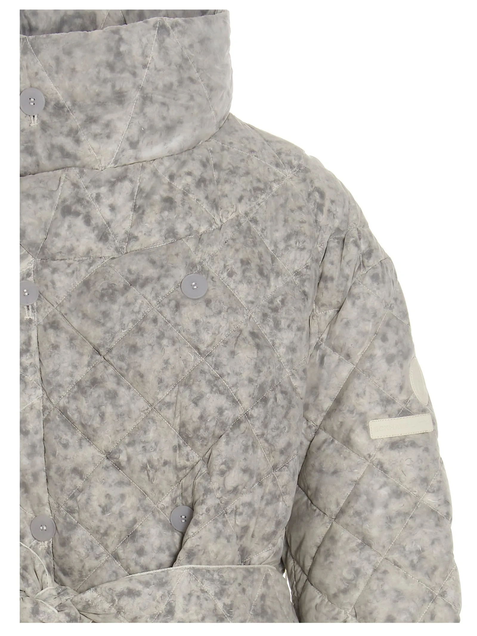 Moose Knuckles Quilted High-Neck Belted Coat