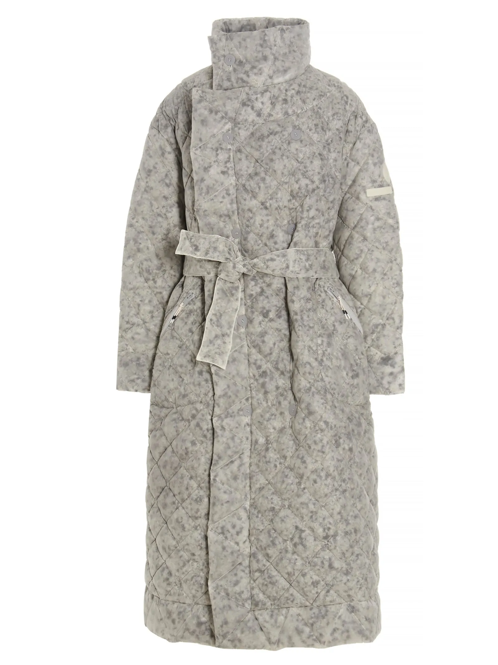 Moose Knuckles Quilted High-Neck Belted Coat