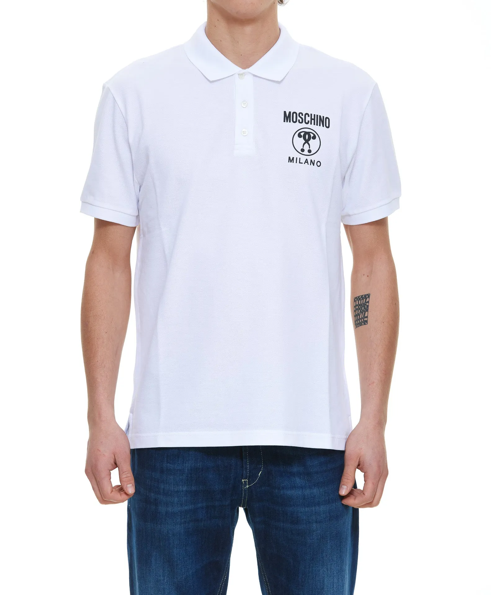 Moschino Double Question Mark Polo Shirt