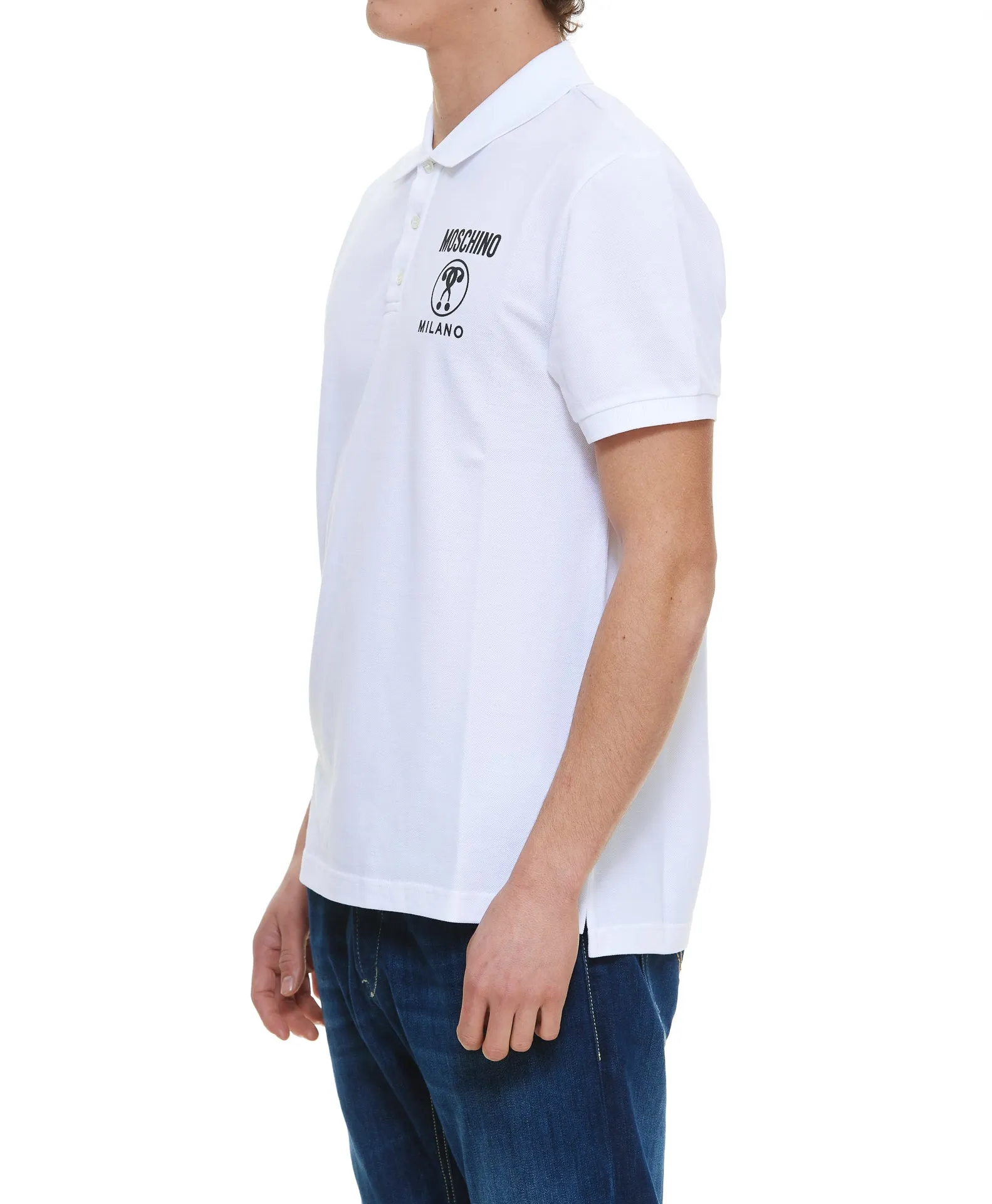 Moschino Double Question Mark Polo Shirt