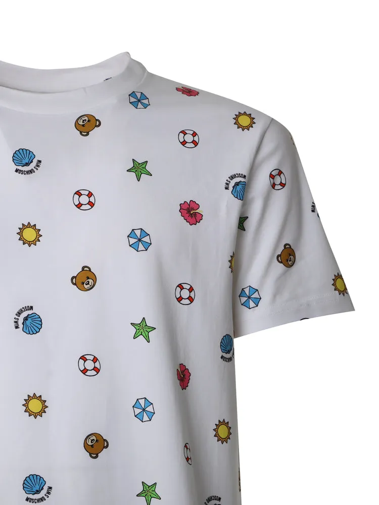 Moschino Graphic Printed Crewneck T-Shirt