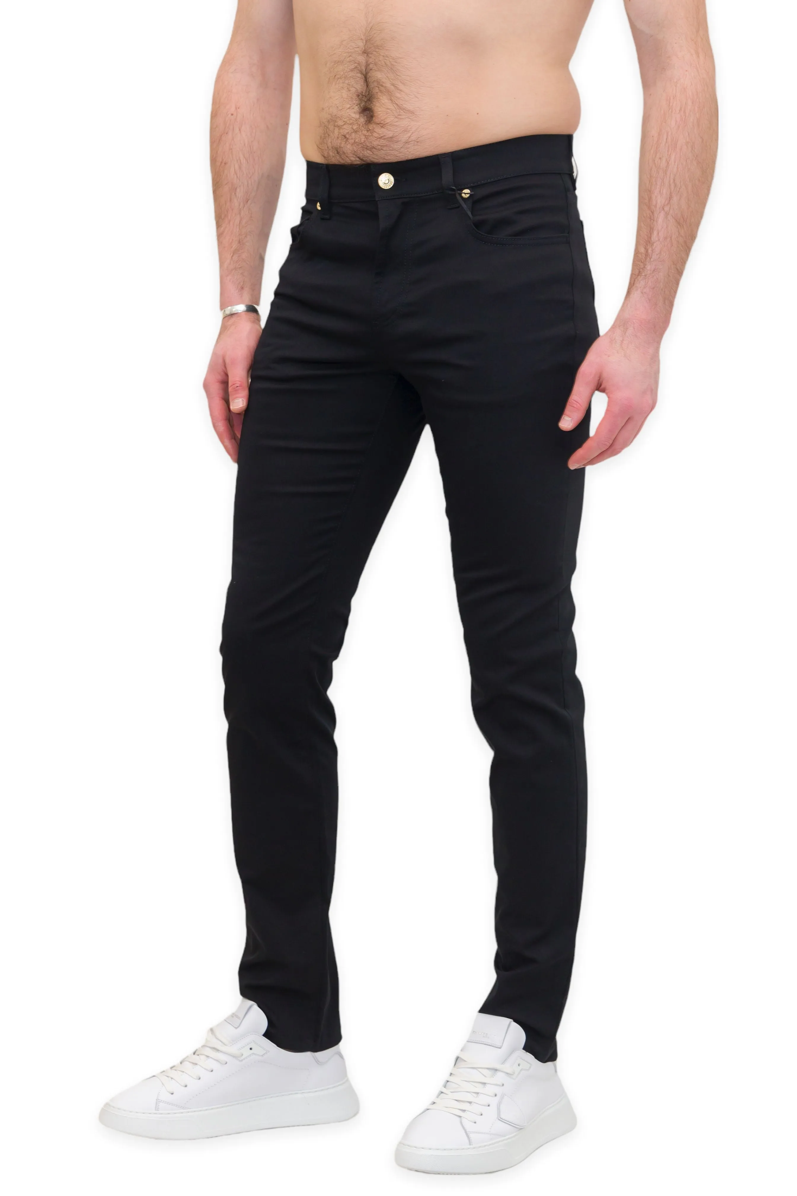 Moschino Logo Patch Slim-Fit Jeans