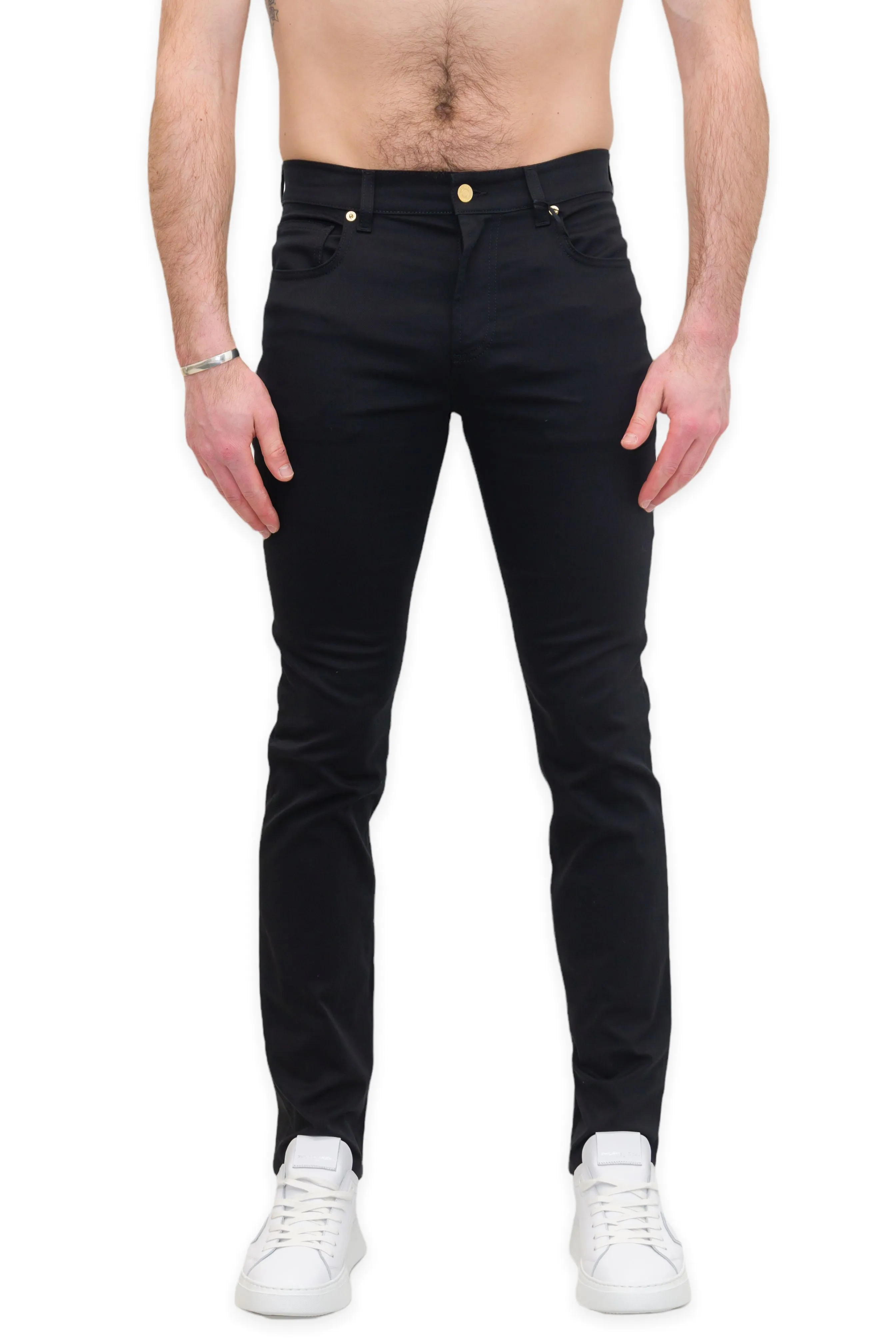Moschino Logo Patch Slim-Fit Jeans
