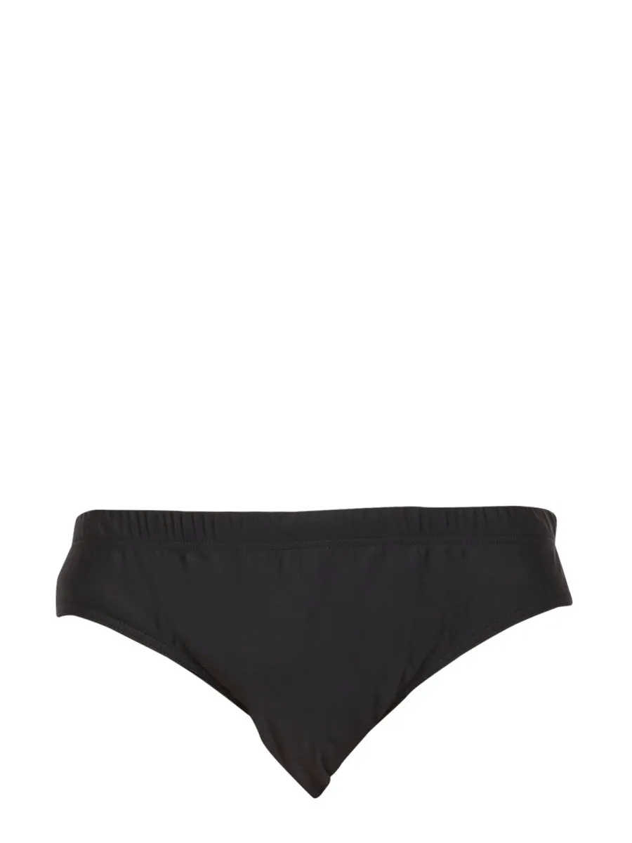 Moschino Logo Print Swim Briefs