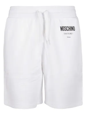 Moschino Logo Printed Drawstring Shorts