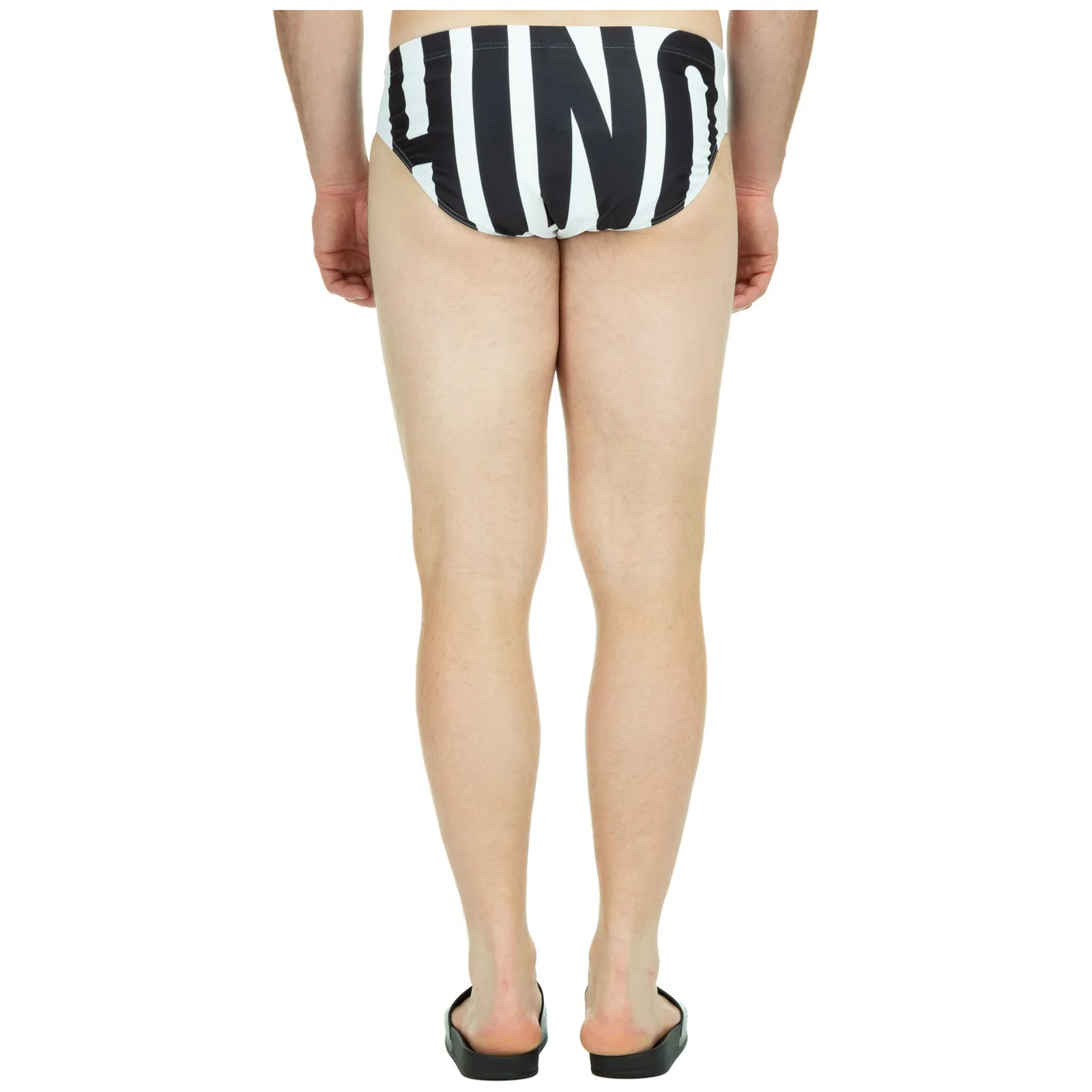 Moschino Logo Printed Swim Trunks
