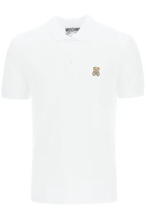 Moschino Teddy Bear Embroidered Polo Shirt