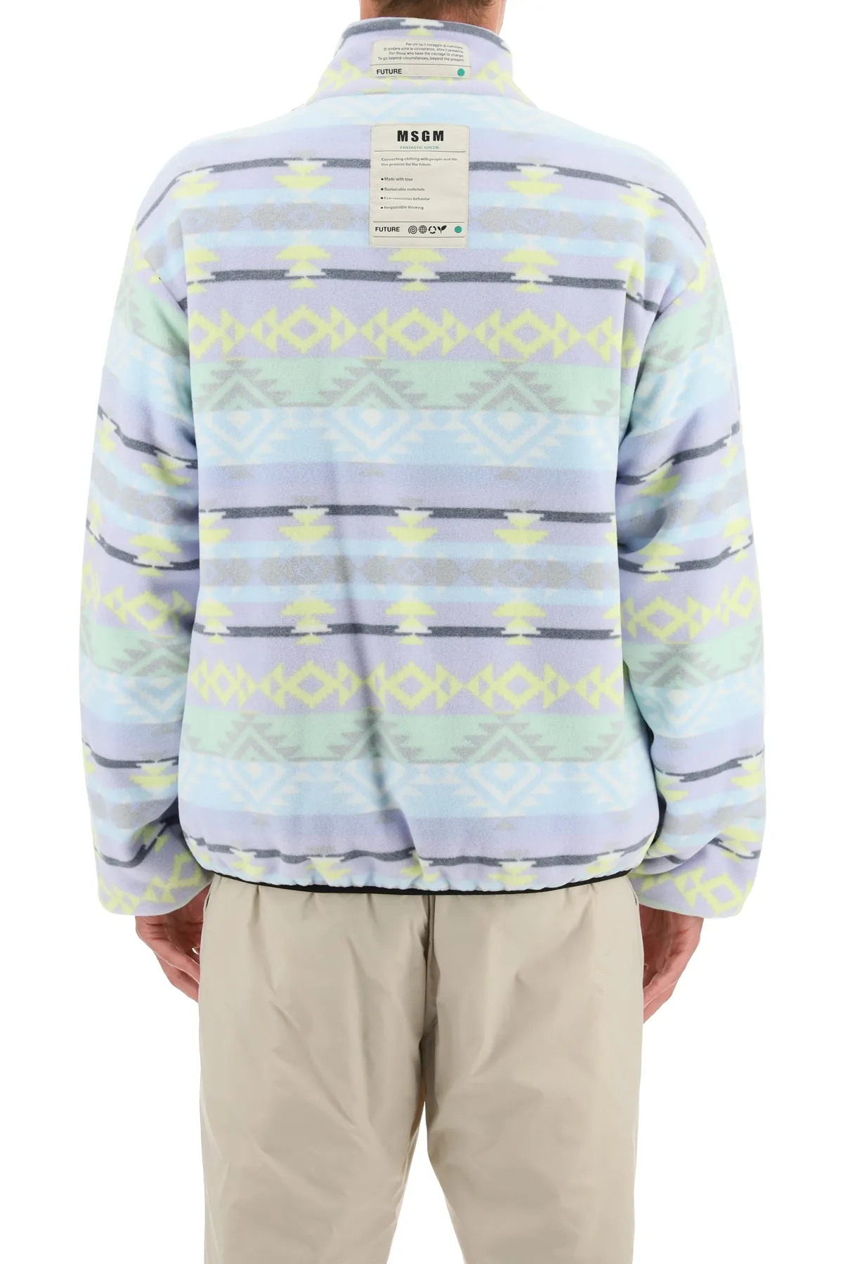 MSGM Abstract Pattern Printed Jacket