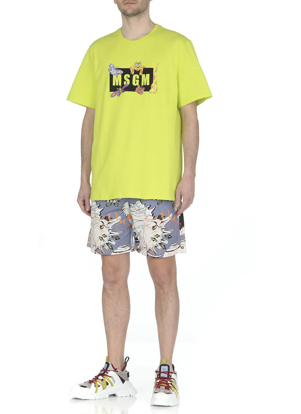 MSGM All-Over Printed Bermuda Shorts